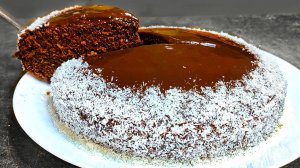 Ароматный шоколадный пирог к чаю