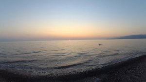 Закат на море. Абхазия.