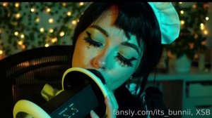 ASMR ear licking/eating  its bunny