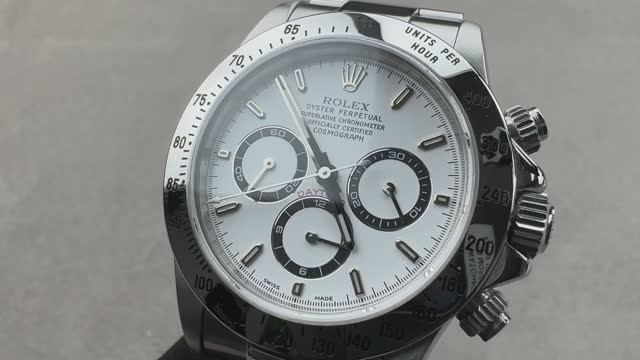 Rolex Cosmograph Daytona (16520 WHT IX OYS) смотреть онлайн