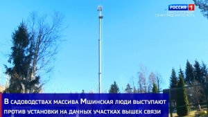 В садоводствах массива Мшинская люди выступают против установки на участках вышек связи