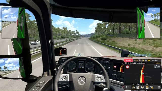 MERCEDES ACTROS MP3 V8 1860 довёз груз без проблем в #EuroTruckSimulator2