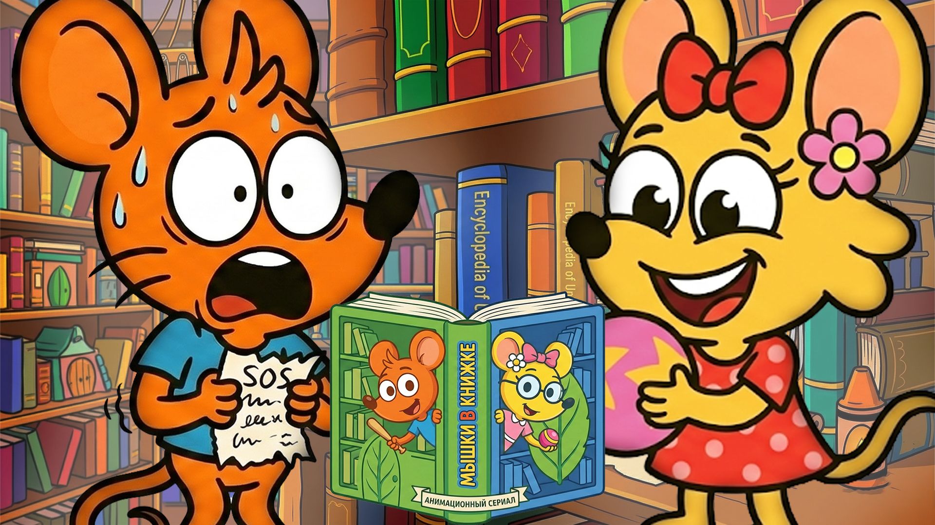 МЫШКИ В КНИЖКЕ 1 СЕРИЯ - Таинственная записка