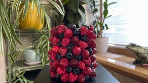 Ваза из гипса,  Ягодный микс