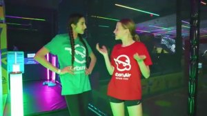 Nastya and Evelyn compete in the adventure park