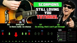 🎸 Scorpions – «Still Loving You» на гитаре: БЫСТРЫЙ РАЗБОР с графикой! Играю от начала до конца 🦂