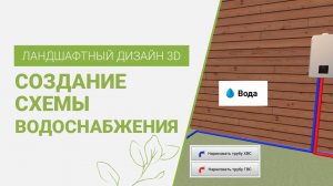 Как создать схему водоснабжения | Программа Ландшафтный Дизайн 3D