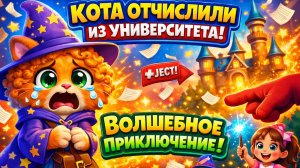 Кудрявого кота завитушкина выгнали из университета! Волшебное мультяшное приключение для детей