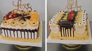 Хотите ли вы украсить квадратные торты таким образом