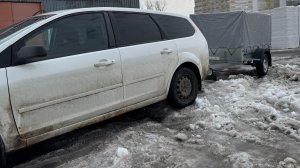 Отгрузка дачного прицепа ТОВАРИЩ 2м на 1,3м с метровым тентом Трейлер-Чеб