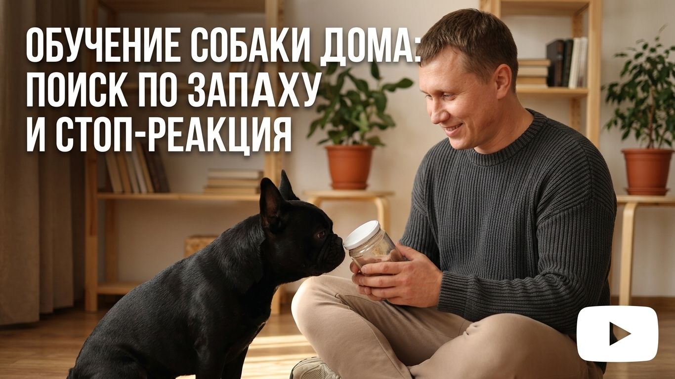 Дрессировка собак дома: учим поиску по запаху и стоп-реакции