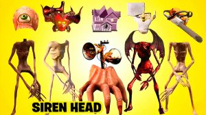 📢 СИРЕНОГОЛОВЫЙ 📢 - СОБЕРИ СИРЕНОГОЛОВОГО ПРАВИЛЬНО. SIREN HEAD - ВИДЫ.