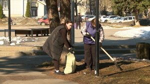 (Рыбинск-40) УБОРКА КОМСОМОЛЬСКОЙ ПЛОЩАДИ