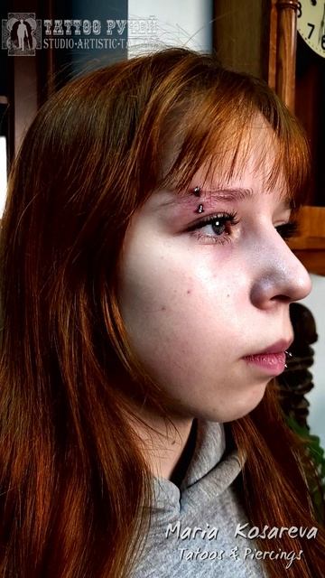 ♦ пирсинг брови для Полины