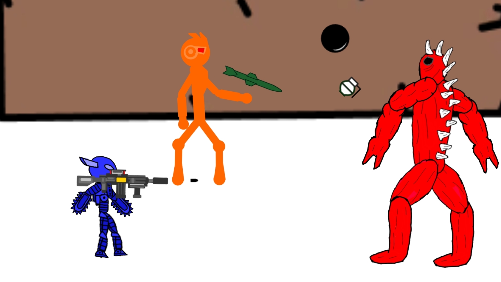 Стикмены и робаты против монстров 1сезон 3 серия