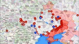 Карта массированного удара по Украине