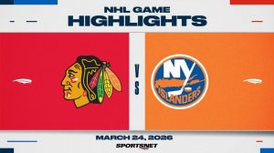 25.03.2026 | ОБЗОР МАТЧА | Нью-Йорк Айлендерс - Чикаго Блэкхоукс | Highlights