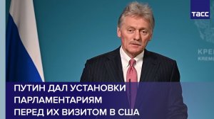 Путин дал установки парламентариям перед их визитом в США