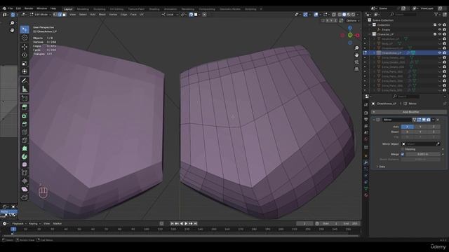 Cyborg Hard Surface Character Creation In Blender (7) 5 - Unwrap Chest Armor