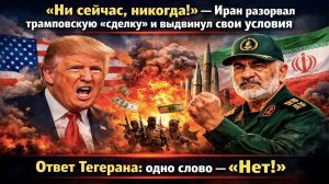 Иран послал Трампа куда подальше! США требовали капитуляции, а получили унижение