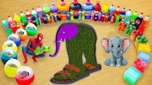 Мультики для детей. Копаем Ларили Ларила на песке и заливаем газировками. Мультики залипалки