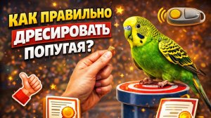 КАК ПРАВИЛЬНО ДРЕСИРОВАТЬ ПОПУГАЯ?