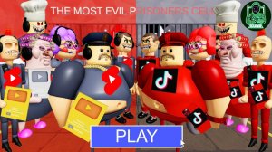 КОРОТКОМЕТРАЖКИ на YOUTUBE: Боссы против боссов TIKTOK! ПОБЕГ БАРРИ ИЗ ТЮРЬМЫ! #roblox #obby