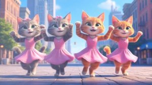 Танцы для детей.  танцующие котята 🐱
