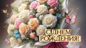 С ДНЕМ РОЖДЕНИЯ! Красивая музыкальная открытка женщине от души! 🎂✨
