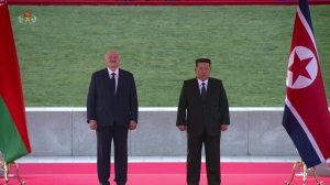 Состоялась церемония приветствия президента Беларусии