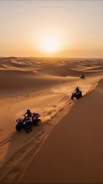 Экстремальные приключения на ATV в пустыне #пустыня #ATV #приключения