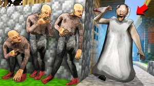 БАБКА ГРЕННИ ИЩЕТ МУЖА! ДЕД СПРЯТАЛСЯ В БЕЗУМНОЙ НЫЧКЕ! ПРЯТКИ В МИРЕ МАЙНКРАФТ В Garry`s Mod