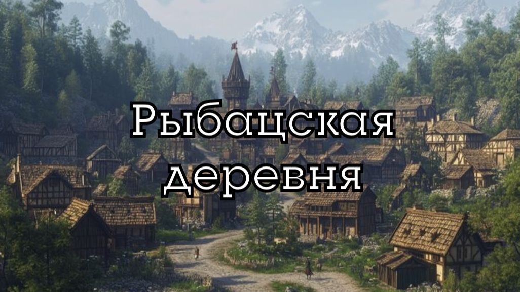 Средневековая фэнтезийная деревня | Музыка и атмосфера в стиле фэнтези D&D