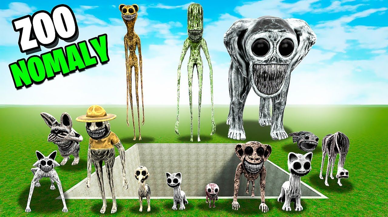 СКИНУЛИ СЕМЬЮ ЗООНОМАЛИ В ПРОПАСТЬ! ЯМА ЗООНОМАЛИ В Garry`s Mod