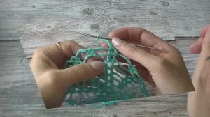 Салфетка " Дубовые листья ". Часть 1.