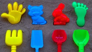 Мультики для Детей про Котёнка, Зайчика и Ручки и Ножки и Песенки для Малышей | Играем c песком