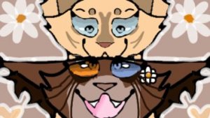 Шип-арт Ириска и Рысь. | Нарисовала просто так, шип понравился.