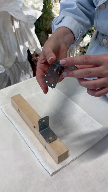 Свадебный декор. Технические моменты - усиленный крепежный угол