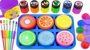 Мультики для детей и малышей. Как сделать радужные леденцы на палочке.