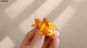 Как слепить Рыбку из пластилина / Рыбка из пластилина / как сделать Рыбку из воздушного пластилина