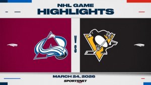 25.03.2026 | ОБЗОР МАТЧА | Питтсбург Пингвинз - Колорадо Эвеланш | Highlights