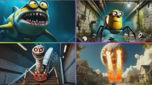 МИНИОН АКУЛА И ВЕСЕЛЫЙ ПАРОВОЗИК ТОМАС 🚂 ВОЛШЕБНОЕ ПУТЕШЕСТВИЕ ГЕРОЕВ Мультик 🎈