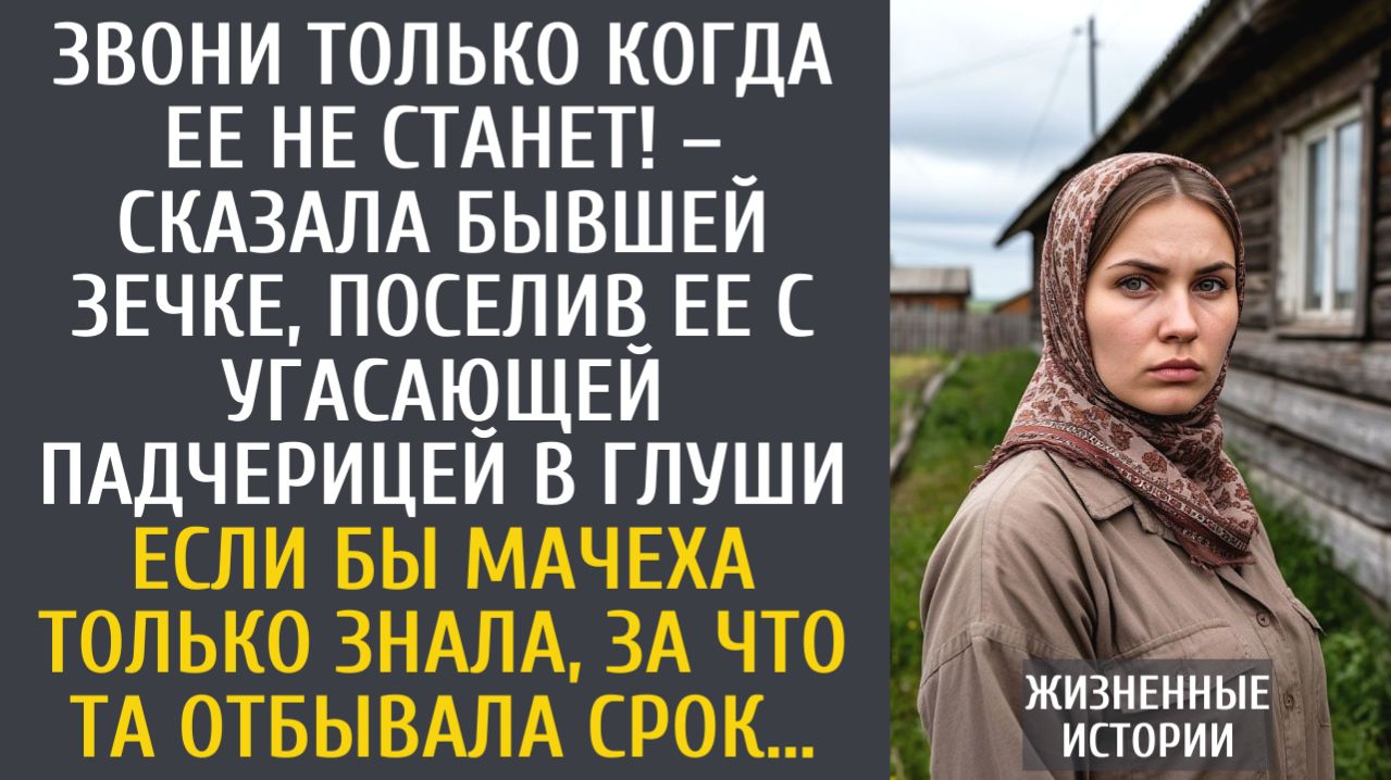 истории из жизни Звони только когда ее не станет! – сказала бывшей зечке, заселив ее с падчерицей…