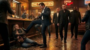 Не зная, что его бедная бывшая замужем за боссом мафии, он ударил её ногой прямо в этом баре сейч