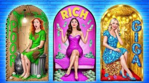 Домики Одного Цвета Бедная vs Богатая vs Ультра Богатая | Простые Трюки для Декора от Multi DO Smile