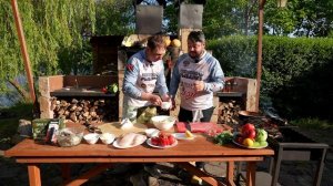 "И РЫБА И МЯСО" Рыбные котлеты и ребра сазана на углях. Астрахань, Селезнев.