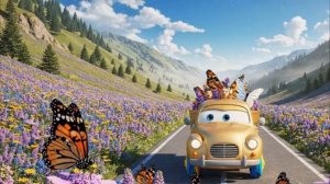 Золотой грузовичок — перевозчик бабочек 🦋🚚 Волшебное приключение для детей | Мультик