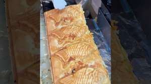 таяки с сыром, ветчиной и яйцом