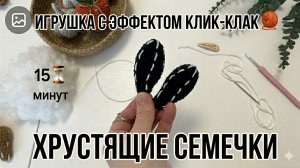 Мастер-класс: Игрушка-антистресс «Семечки» крючком (с хрустом)
