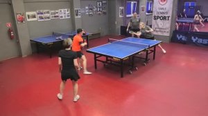 I ф. Ким/Бандукова (1180) - Перекрестенко/Люжина (1054) настольный теннис 22.03 Парный МИКСТ турнир